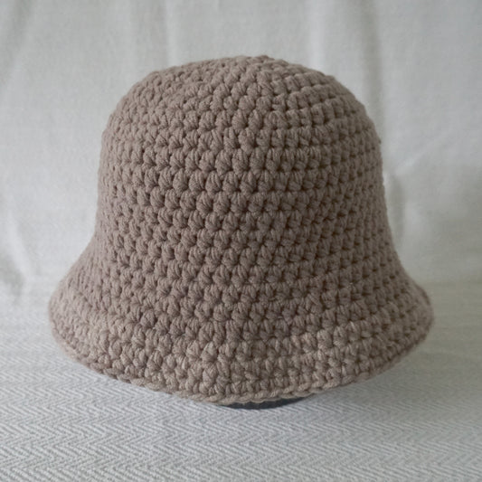 Neutral Tone Bucket Hat ( Mocha)