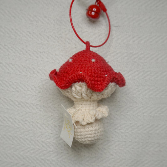 Frill-o-the-forest Mushroom Keychain