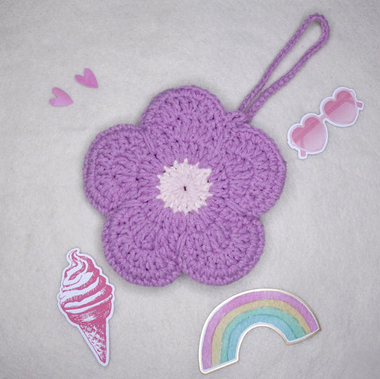 Violet Flower Pouch