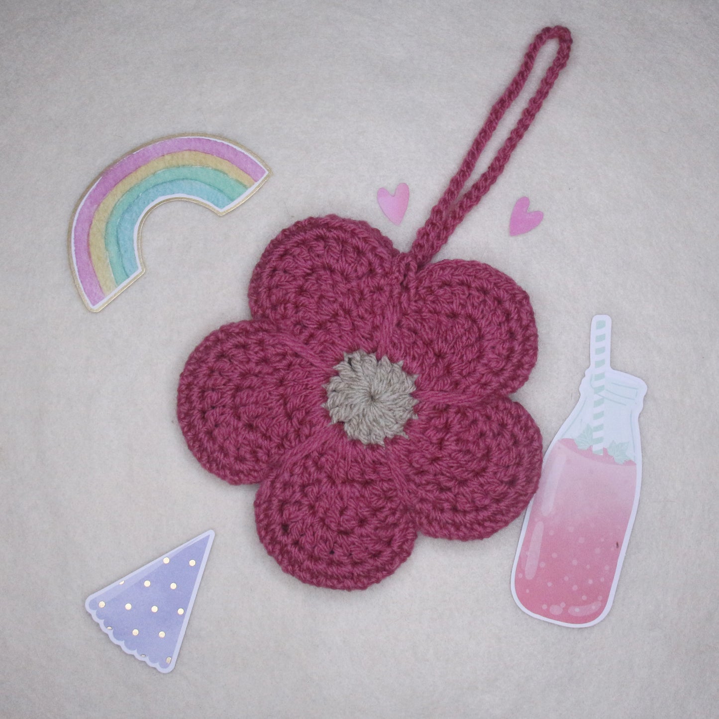 Poppy Flower Pouch