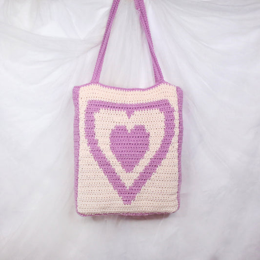 Pixel Heart Tote Bag